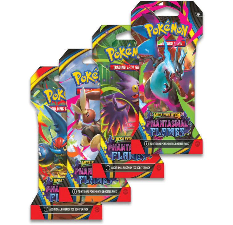 Pokémon TCG: Mega Evolution-Phantasmal Flames Sleeved Pack (Art Set)