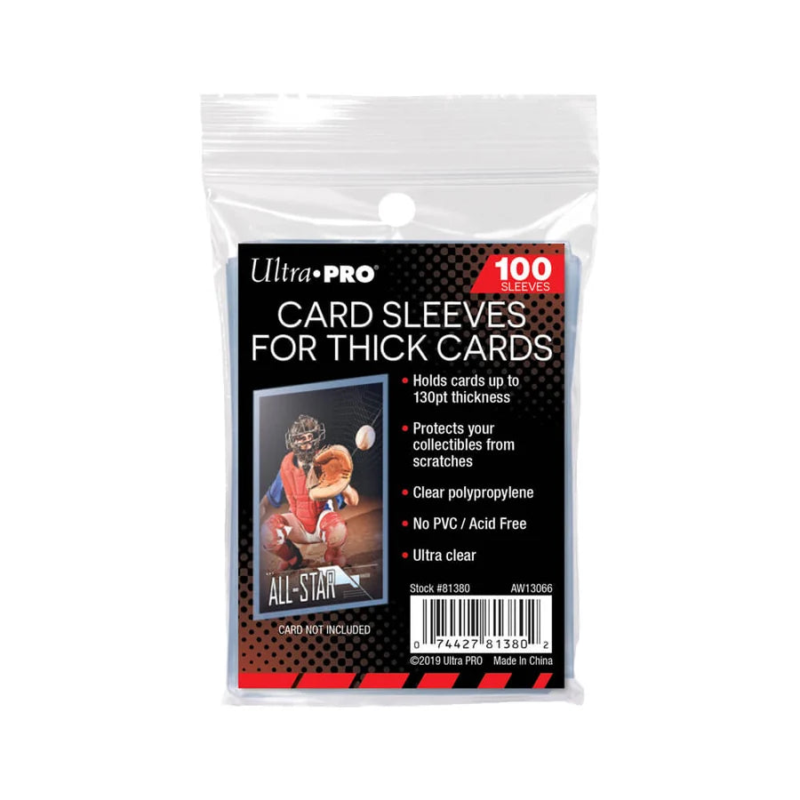 Ultra Pro ﻿Card Sleeves for Thick Cards 130pt