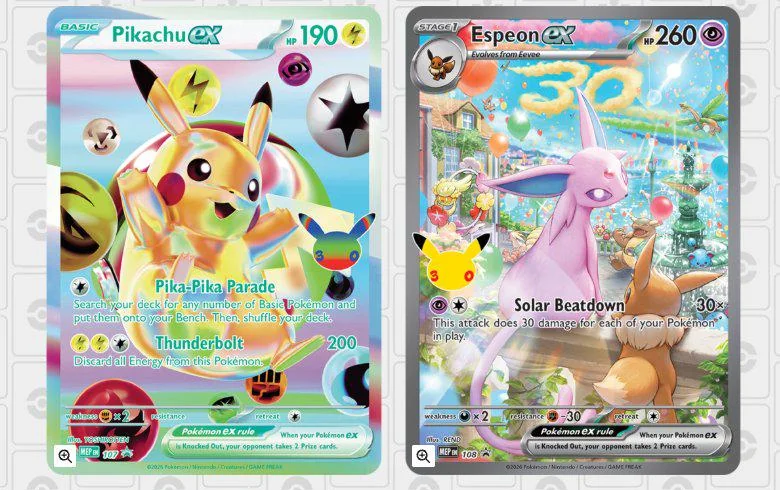 Pokemon 30th Celebration Day and Night Promo Sets
