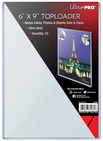 Ultra Pro Top Loader 6x9 25CT